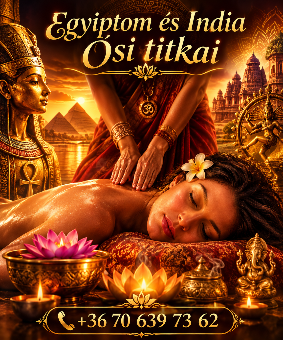 Ősi Érintés Rituálé | Egyiptomi & Indiai Masszázs | Budapest & Kecskemét